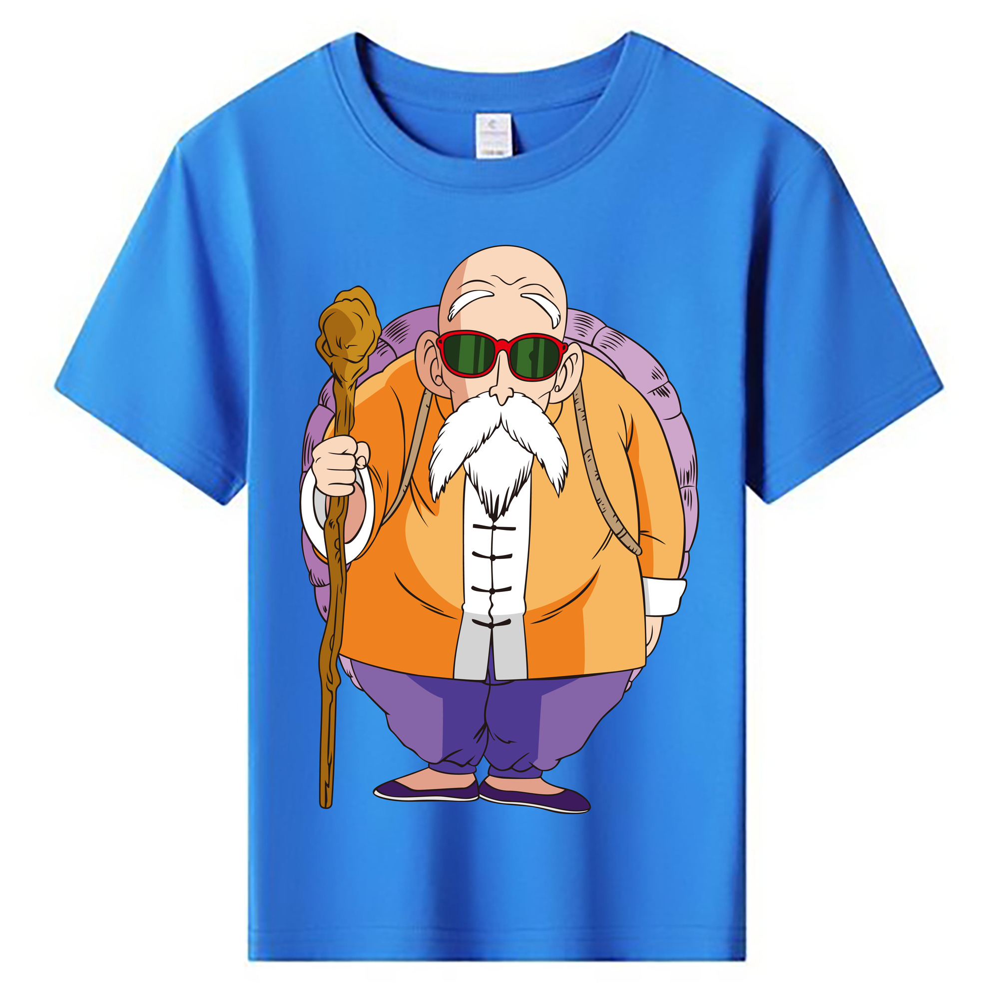 （画像用） ドラゴンボール 亀仙人（かめせんにん） DRAGON BALL Master Roshi Kame Sennin 綿100％キッズTシャツ（フロントプリント）